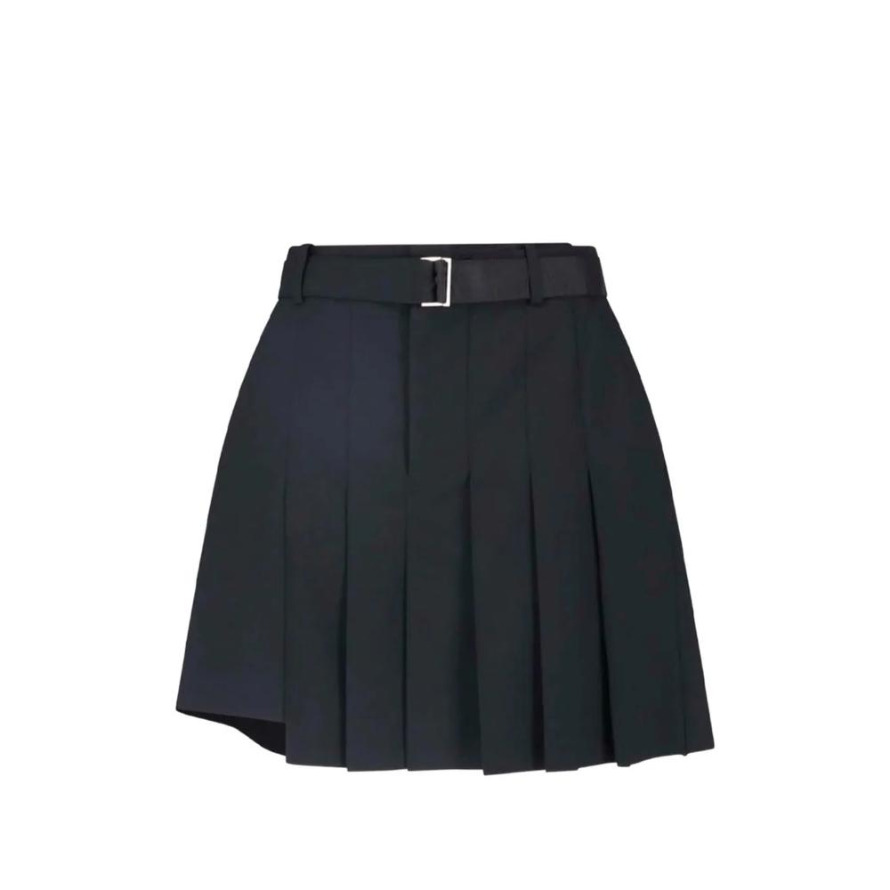 belted pleated mini skirt 1