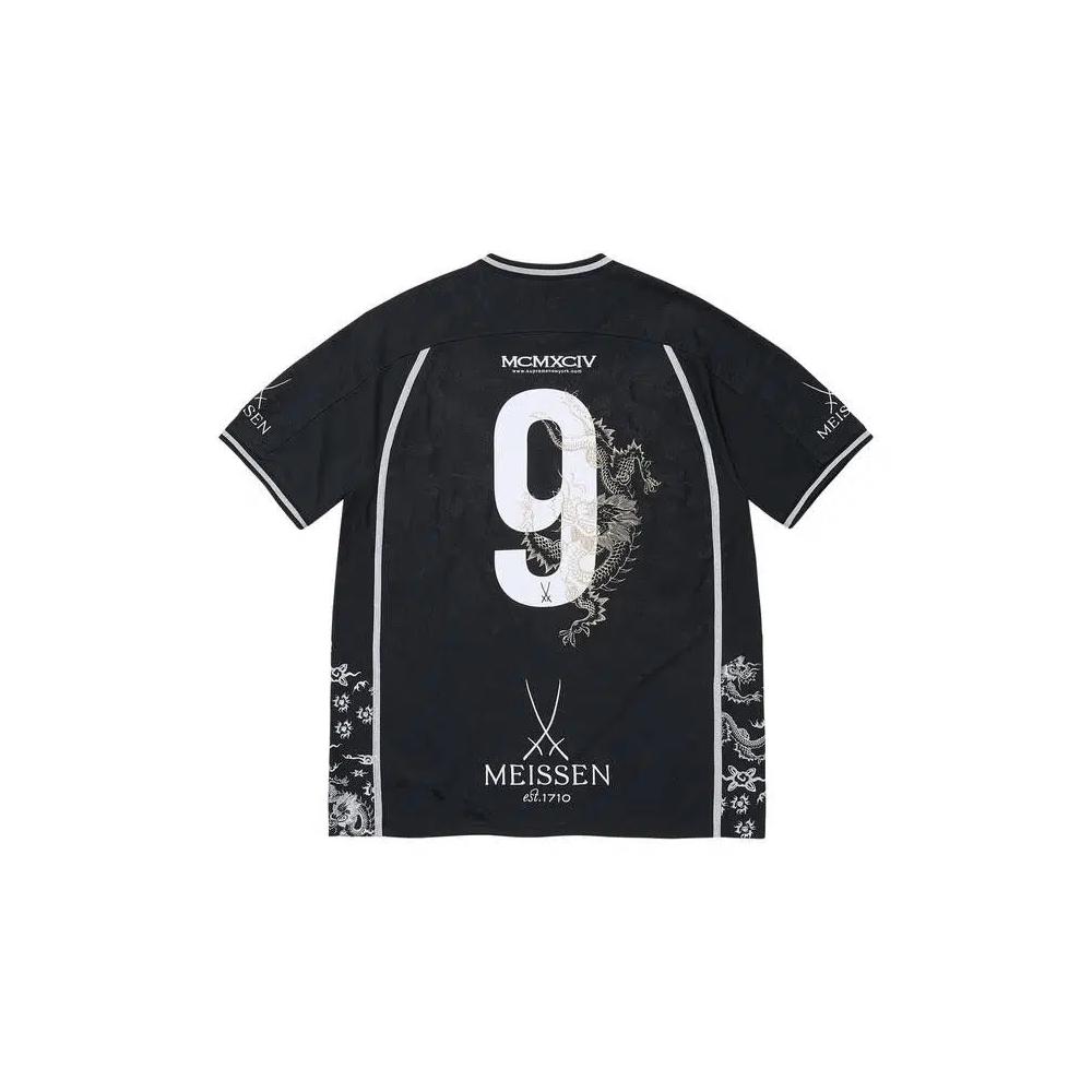 Джерси Supreme x Meissen Jacquard Jersey 'Black' 3