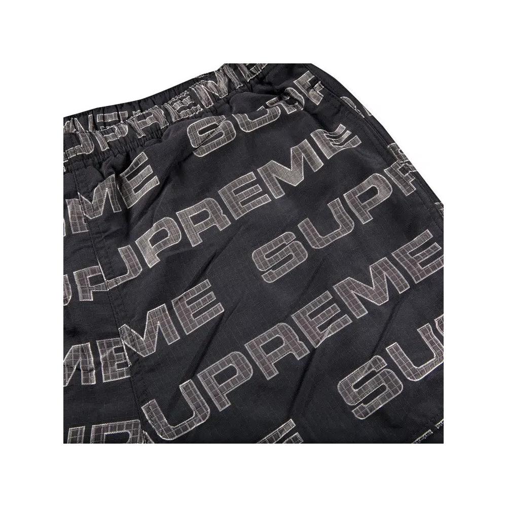 Спортивные штаны Supreme Logo Ripstop Track Pant 'Black' 3