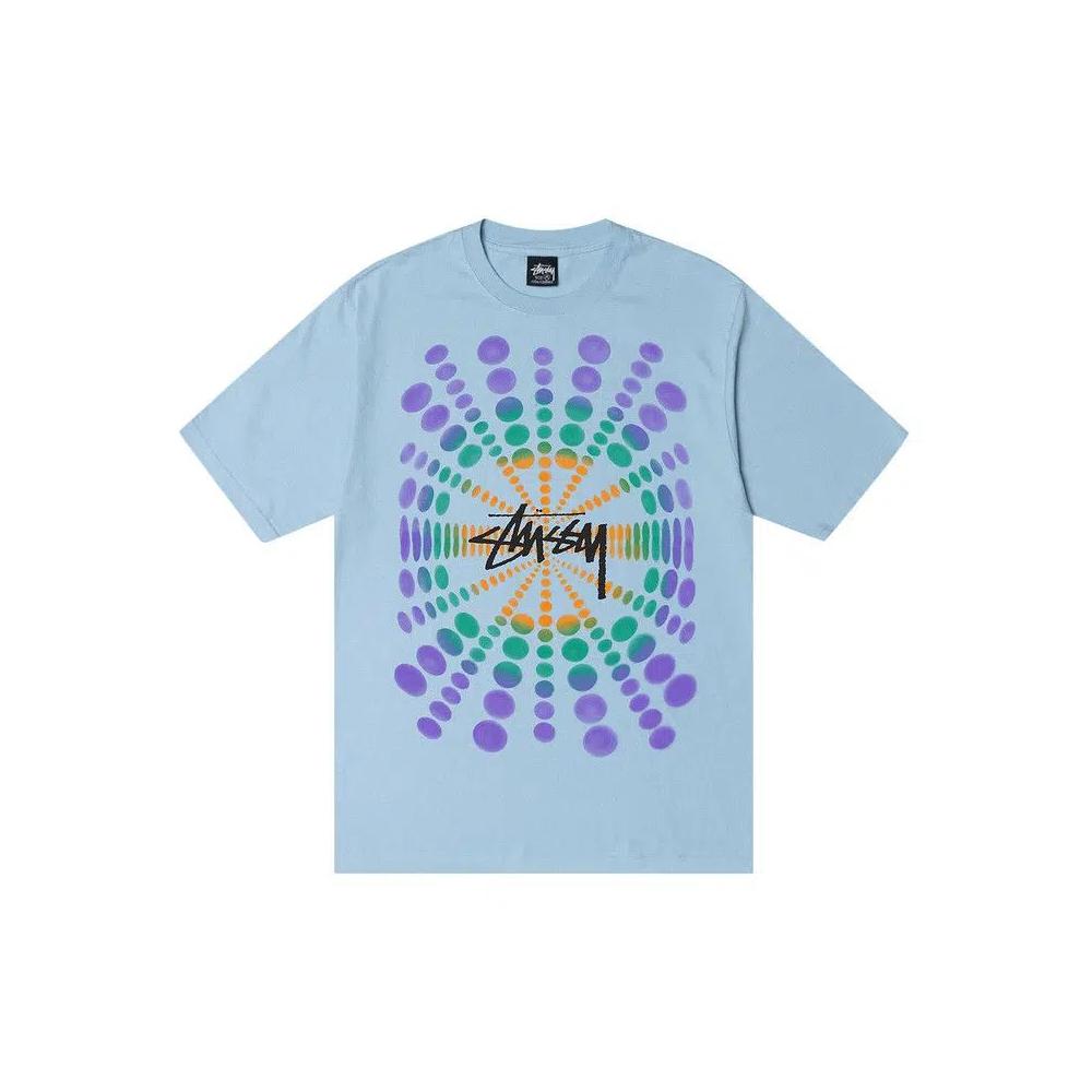 Футболки Stussy Atticus Pigment Dyed Tee «Sky Blue» 1