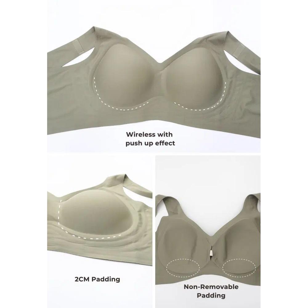 Бюстгальтер Harper Extended Plus Size Seamless Wireless Support Bra в черном цвете 3