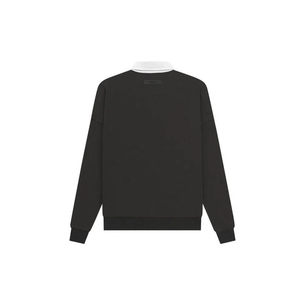Поло Fear of God Essentials Waffle Henley Rugby 'Off Black' 2