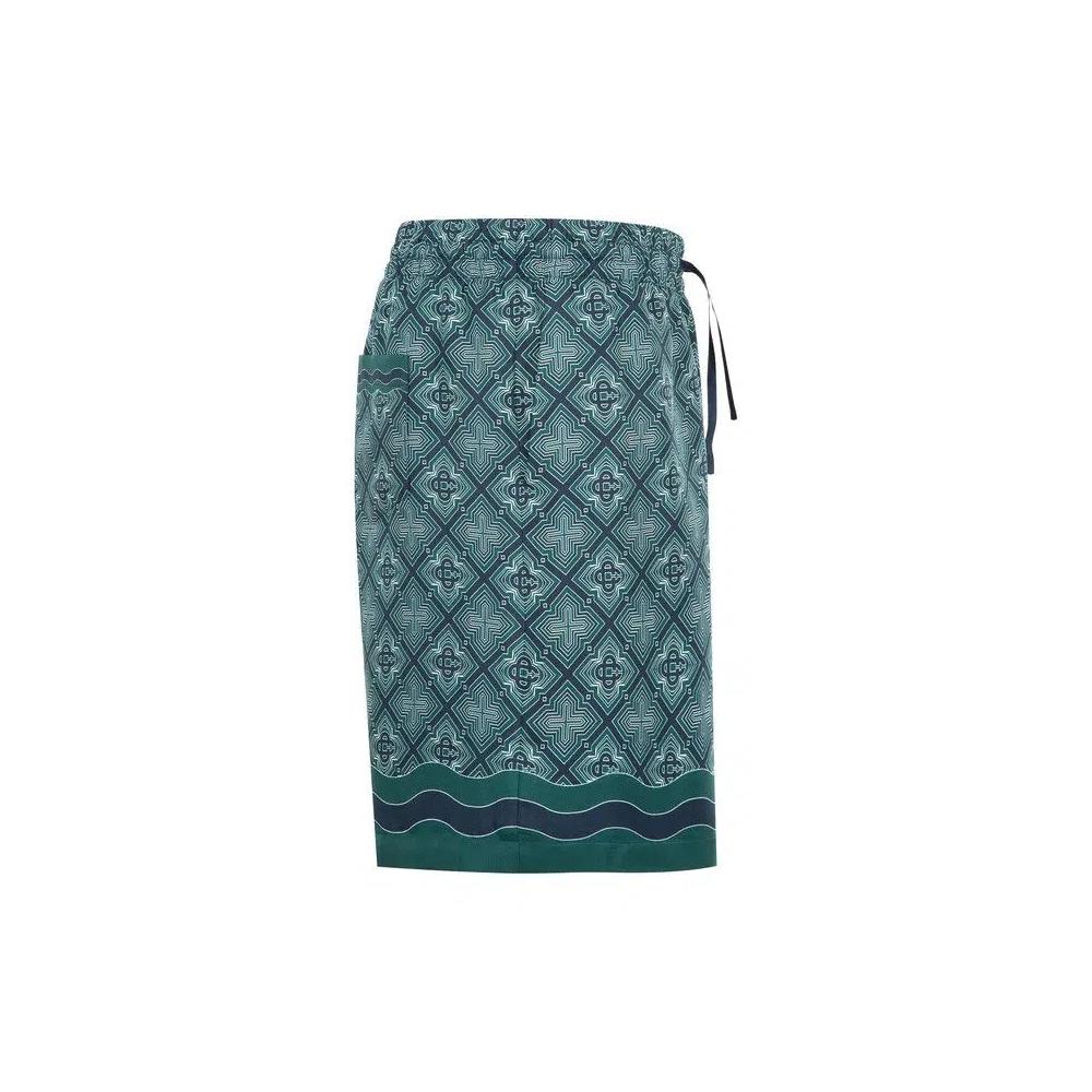 Шорты Casablanca Silk Shorts 'Radiating Monogram' 3