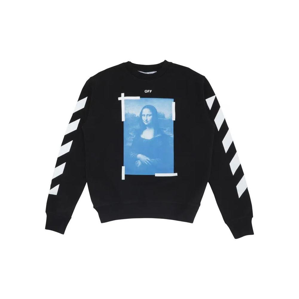 Свитеры Off-White Monalisa Slim Crewneck 'Black/White' 1