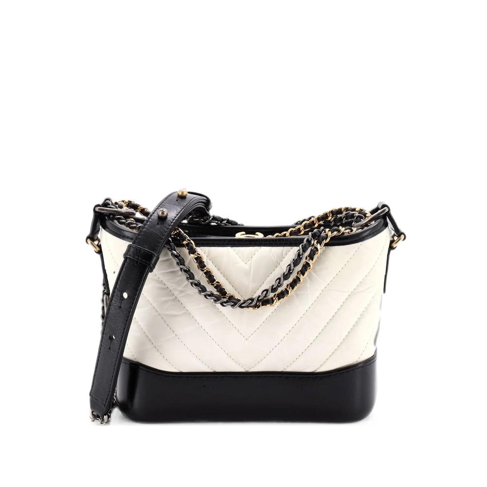 Gabrielle Quilted Aged Calfskin Small hobo bag 1