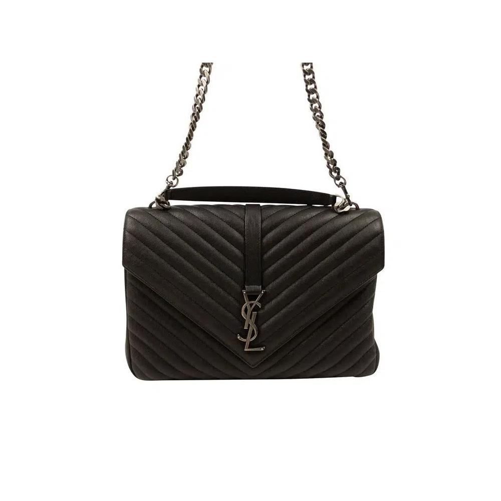 Сумки через плечо Saint Laurent Large College Chain Crossbody Bag 'Черный' 3