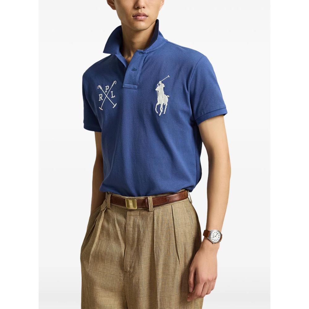 logo-embroidered piqué polo shirt 2