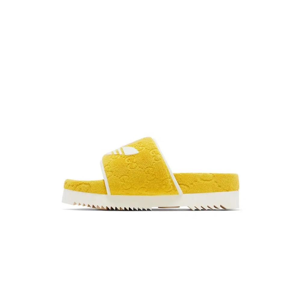 Сандалии Adidas x Gucci GG Platform Sandal 'Yellow Cotton Sponge' 3