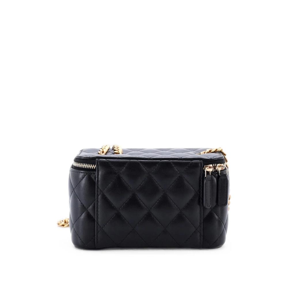 All Slide Long Vanity Case with Chain Quilted Lambskin Small crossbody bag 2