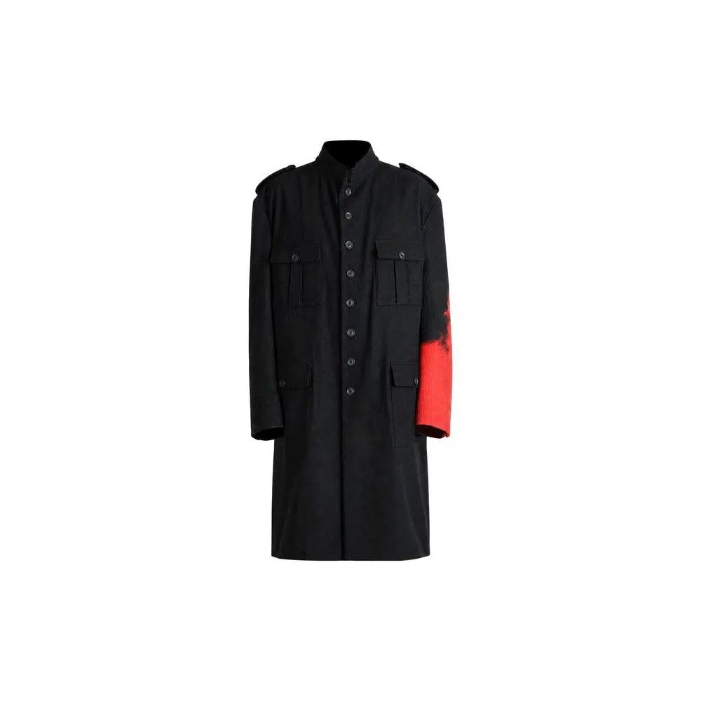 Куртки Yohji Yamamoto Pour Homme Left Sleeve Np Jacket 'Blk/Red' 1