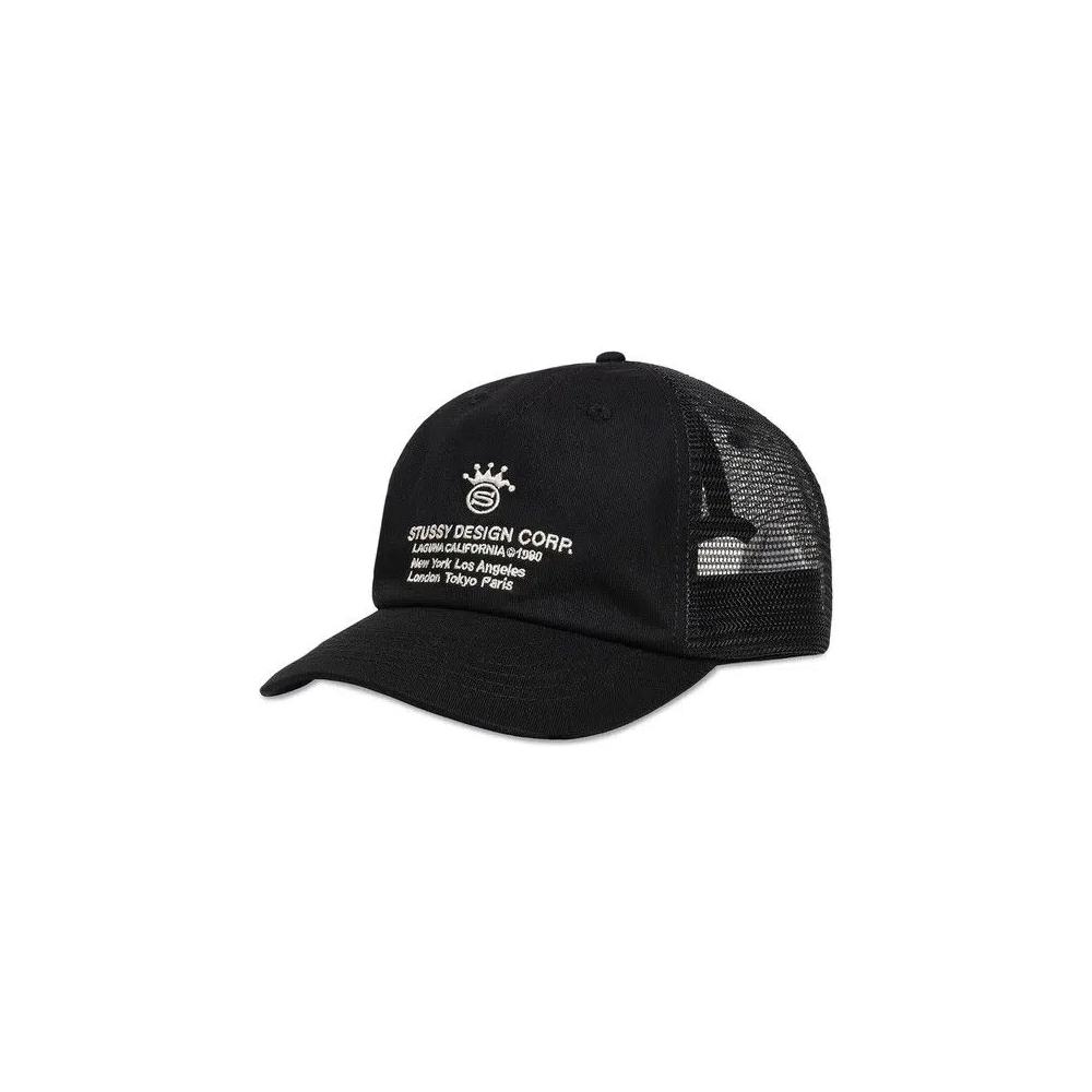Кепки-снапбэки Stussy Low Profile Design Corp Trucker Snapback 'Черный' 3