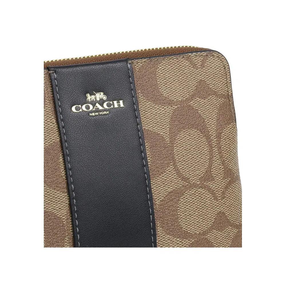 Кошелек на запястье Corner Zip из фирменного канваса - хаки/черный 5