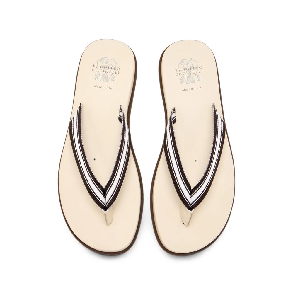 striped thong-strap sandals 2