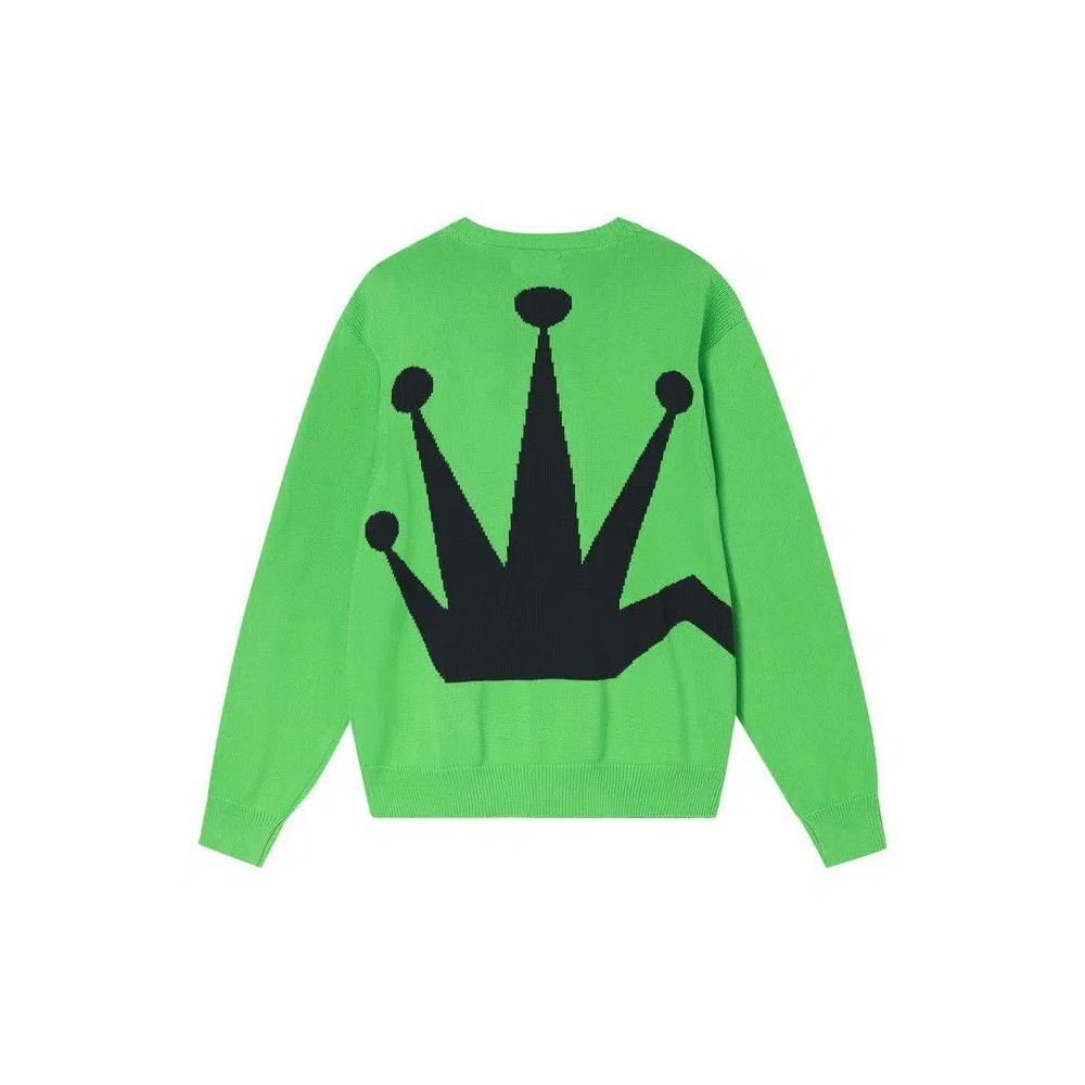 Свитеры Stussy Bent Crown Sweater 'Лаймовый' 2