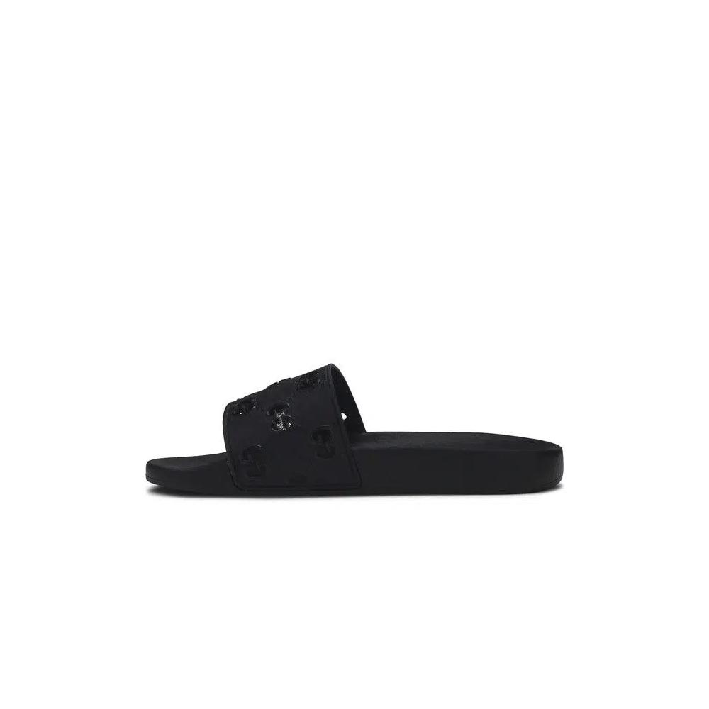 Слайды Gucci Rubber GG Slide 'Black' 3