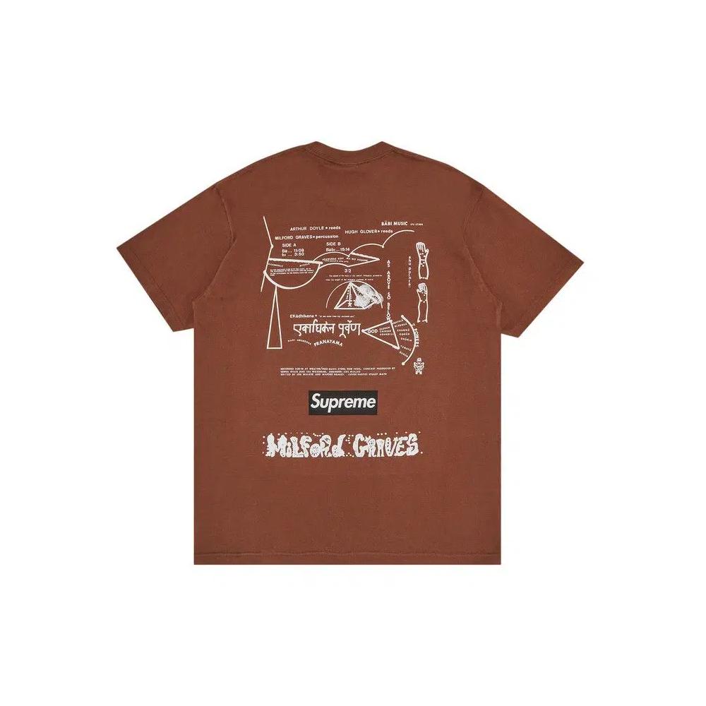 Футболки Supreme Milford Graves Tee 'Brown' 2