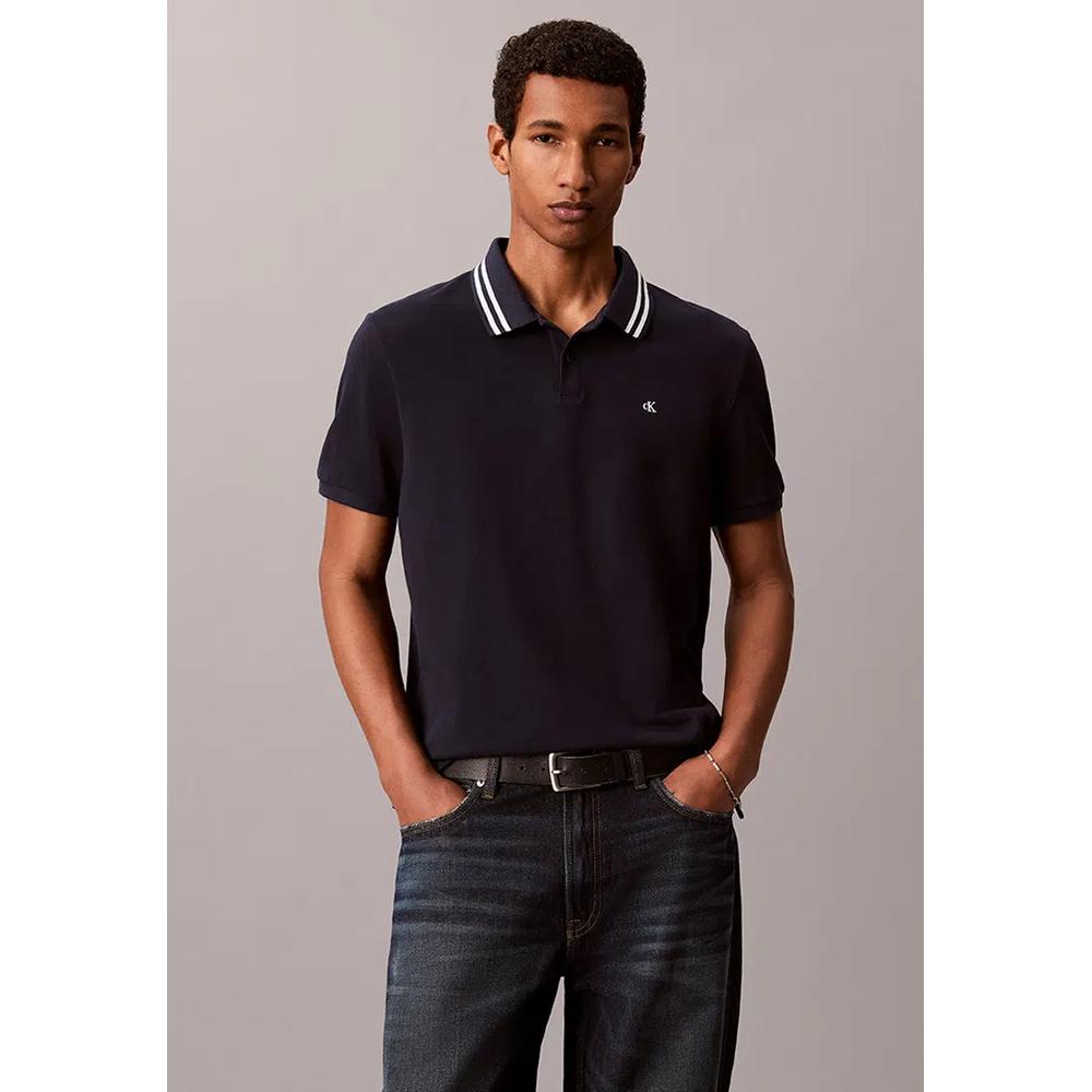 Классическое поло с монограммой и пике - Calvin Klein Jeans 1