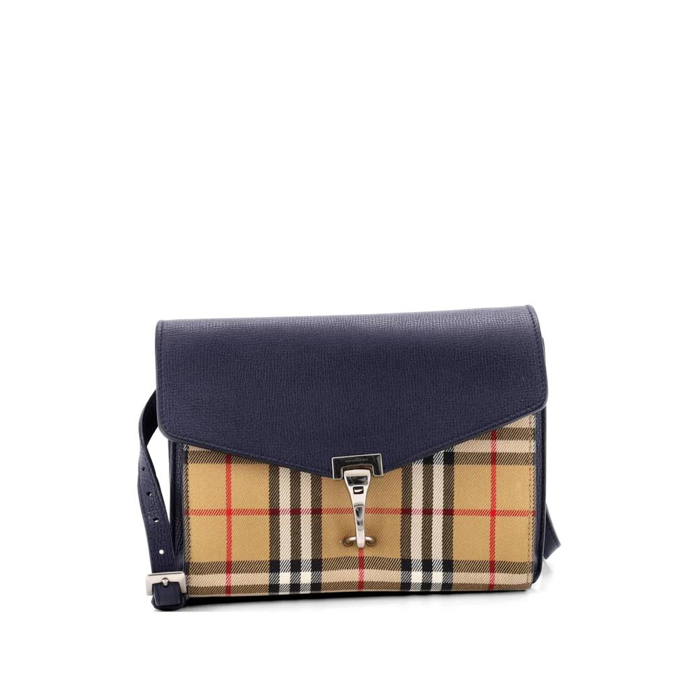Маленькая сумка через плечо Macken из кожи и канваса в клетку Vintage Check 1