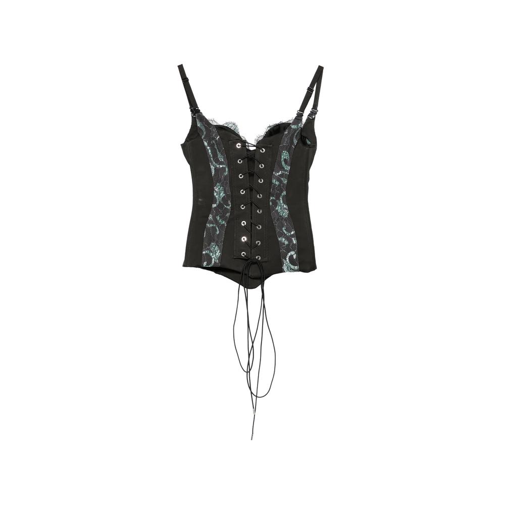 Chantilly lace-insert corset 2