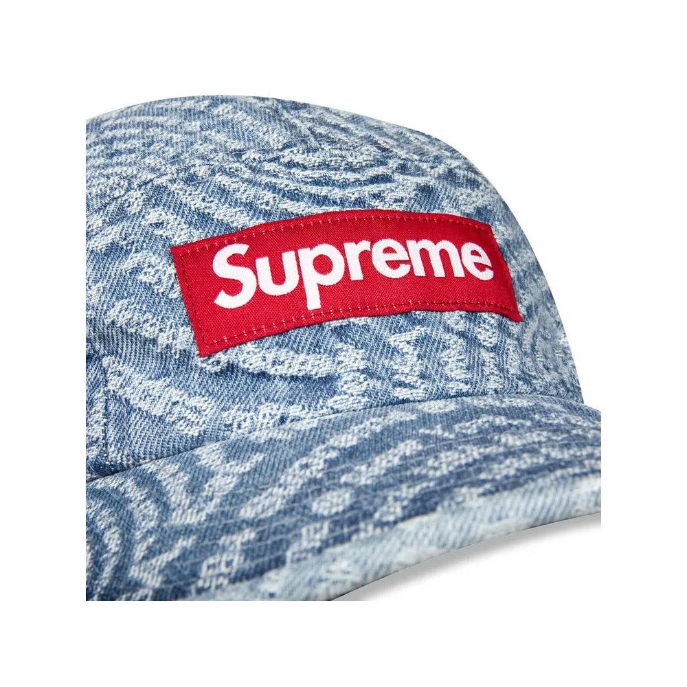 Кепки Supreme Circles Jacquard Denim Camp Cap 'Blue' 3