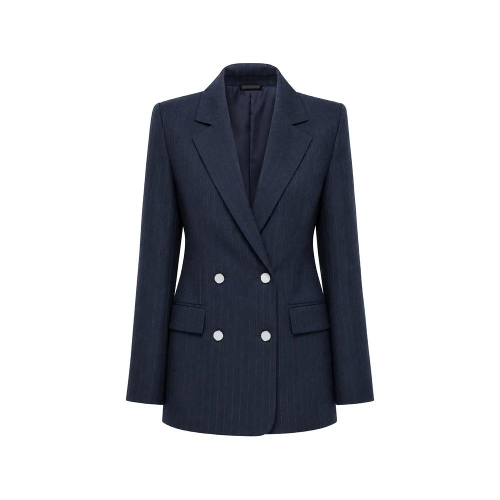 Zanita pinstripe double-breasted blazer 1