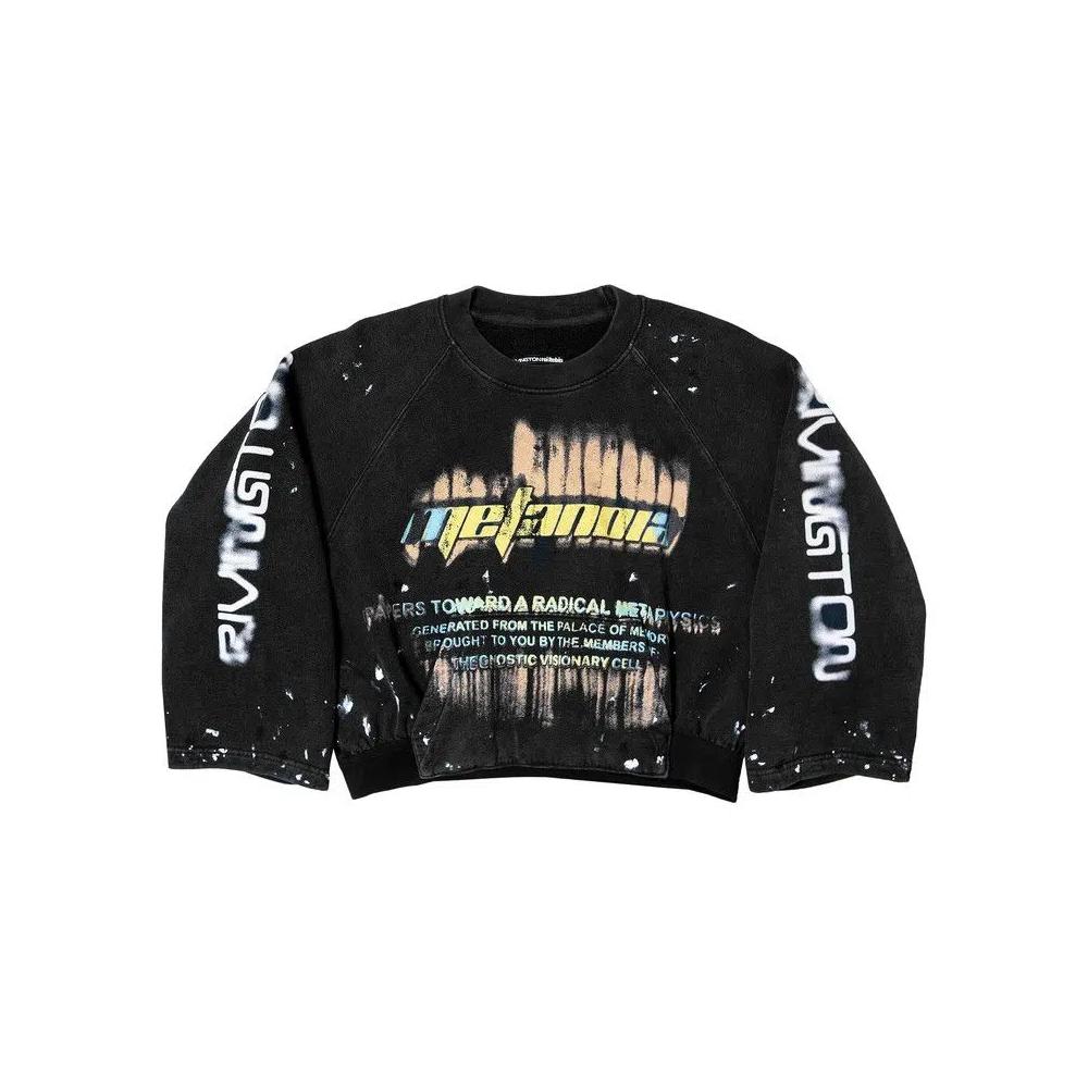 Свитеры RIVINGTON roi Rebis Radical Paper Rose Crewneck 'Mechanic Black' 1