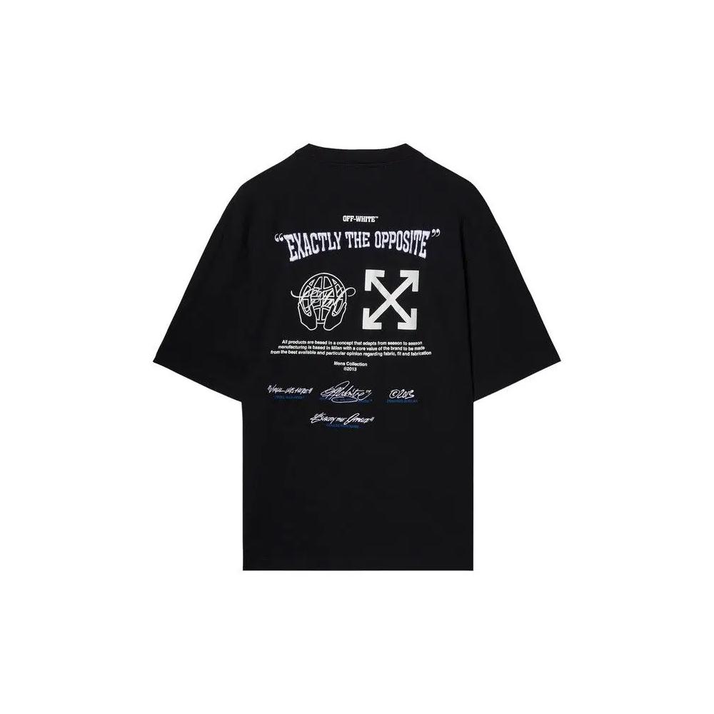 Футболки Off-White Exact Opp Over Skate Short-Sleeve Tee 'Черный/Белый' 2