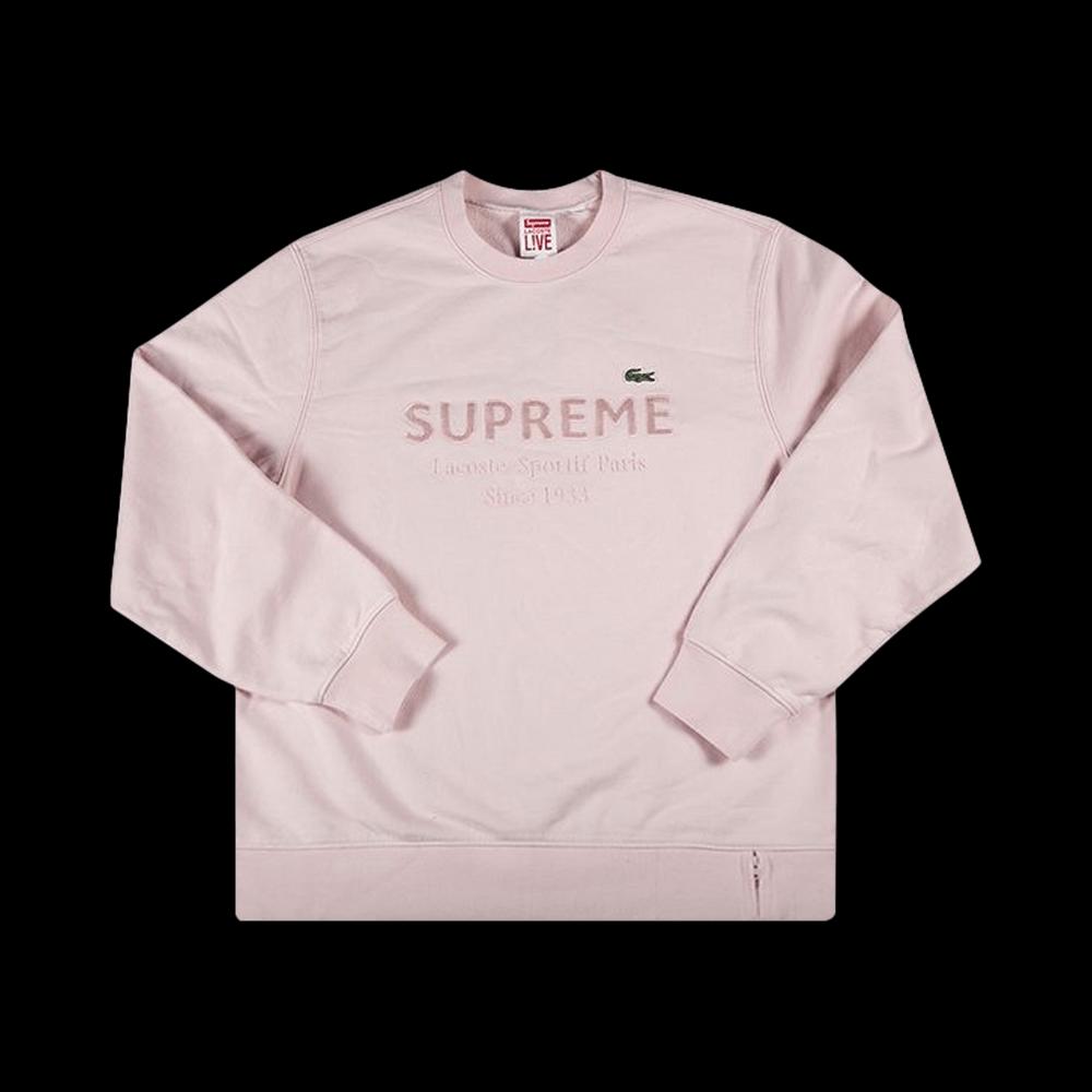 Свитеры Supreme x Lacoste Crewneck 'Розовый' 1