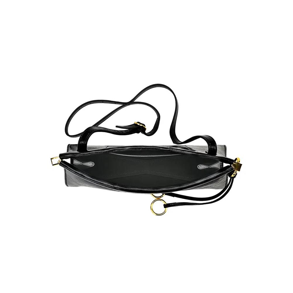 Мятая сумка через плечо Esfolar - ES-25023 - Черный 5