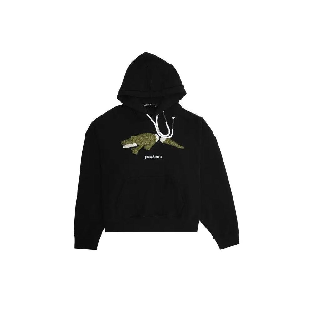Худи Palm Angels Croco Hoody 'Black/Green' 1