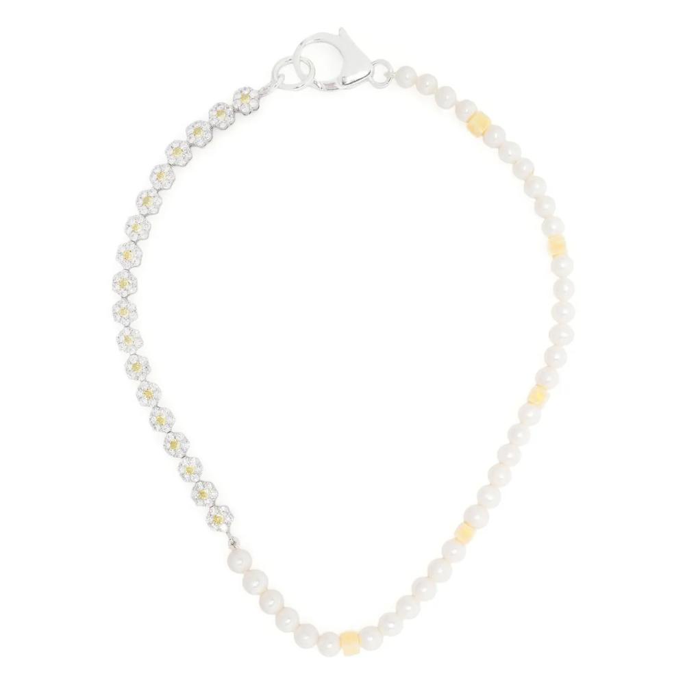 Серебряное колье Daisy с жемчугом 1