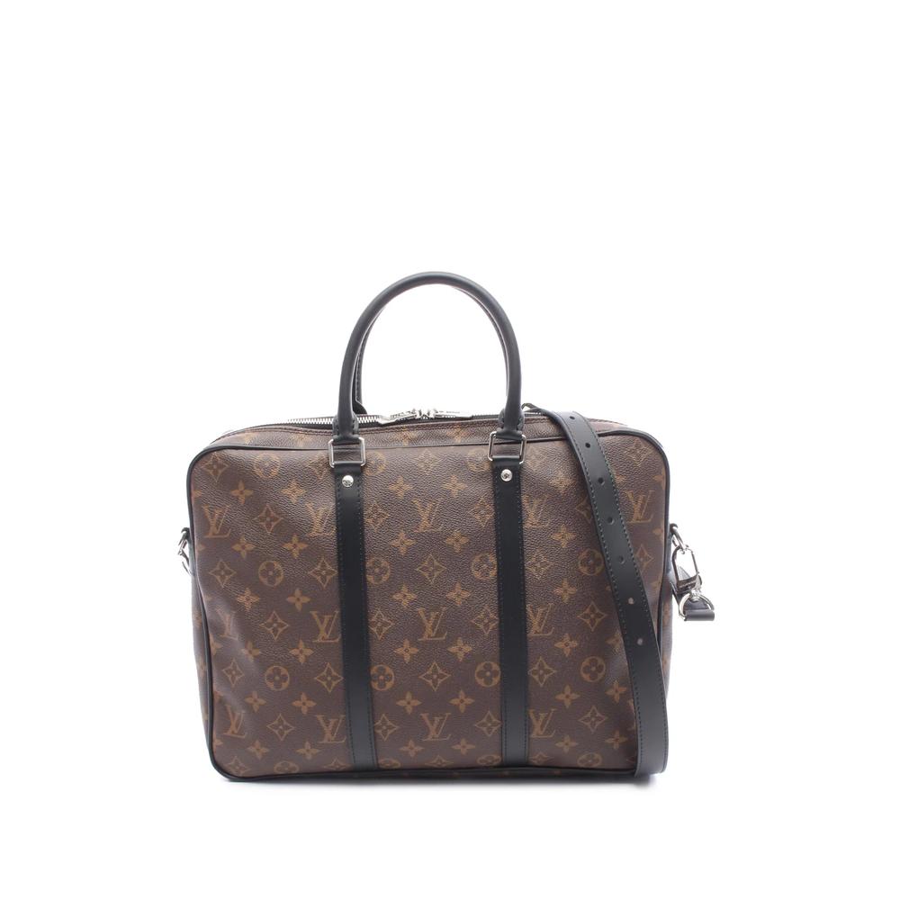 2020-2026 Monogram Macassar Porte Documents Voyage business bag 1