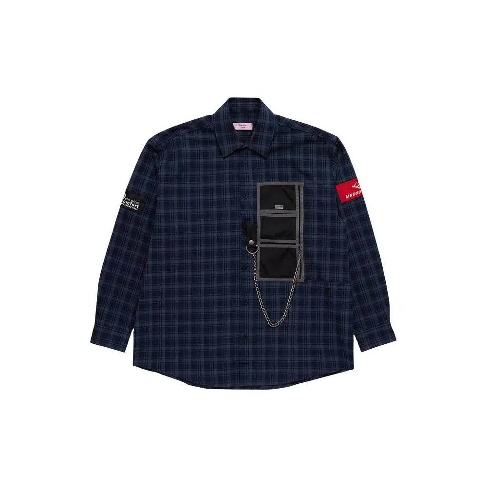 Топы Martine Rose Wallet Shirt 'Синий' 1
