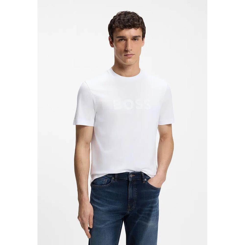 Футболка Cotton Logo Regular Fit T-Shirt - BOSS Orange 1