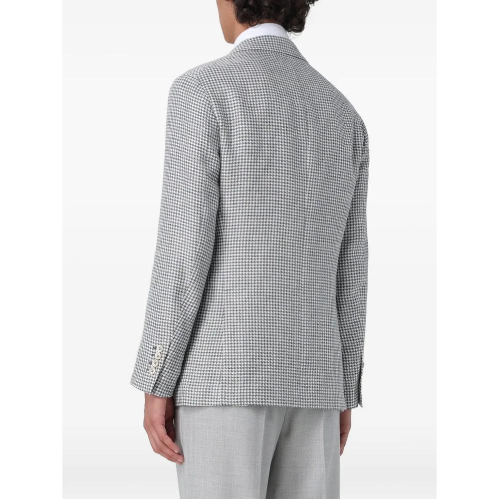 houndstooth-pattern tailored-fit blazer 4