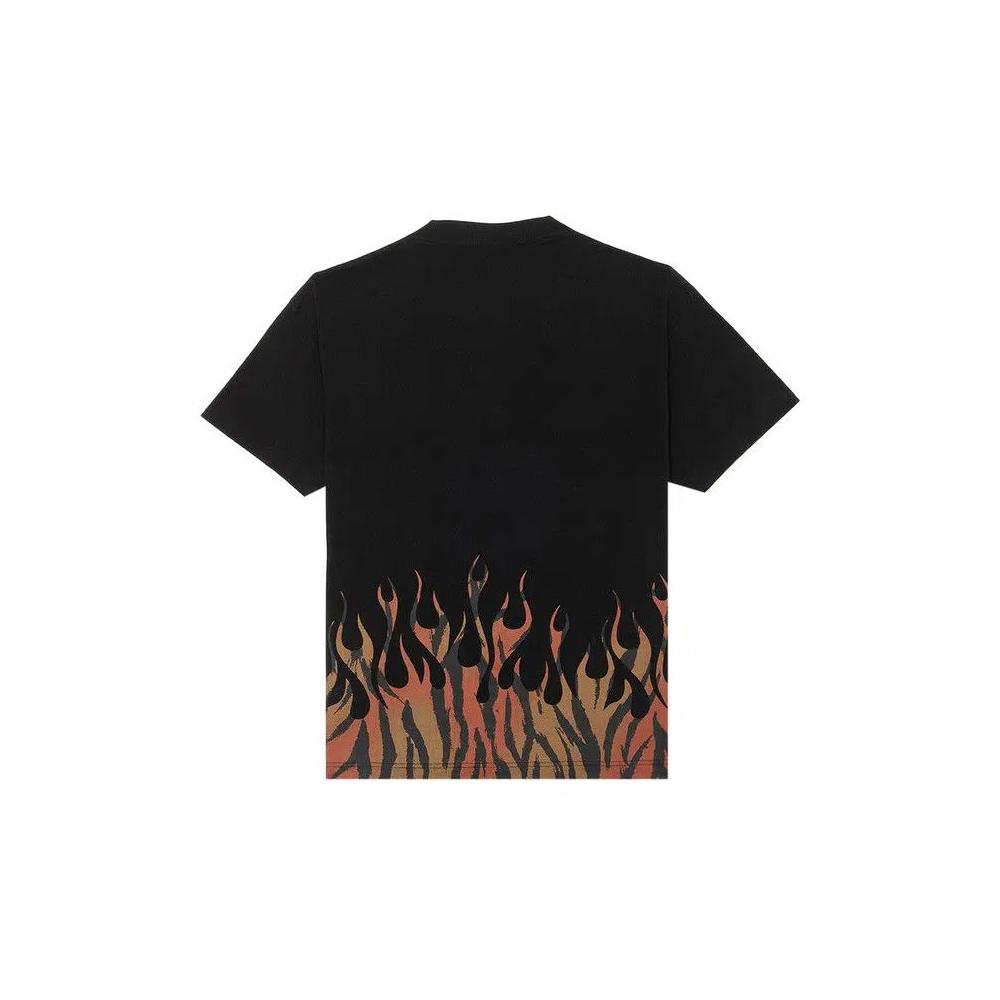 Футболки Palm Angels Tiger Flames Tee 'Black/Orange' 2