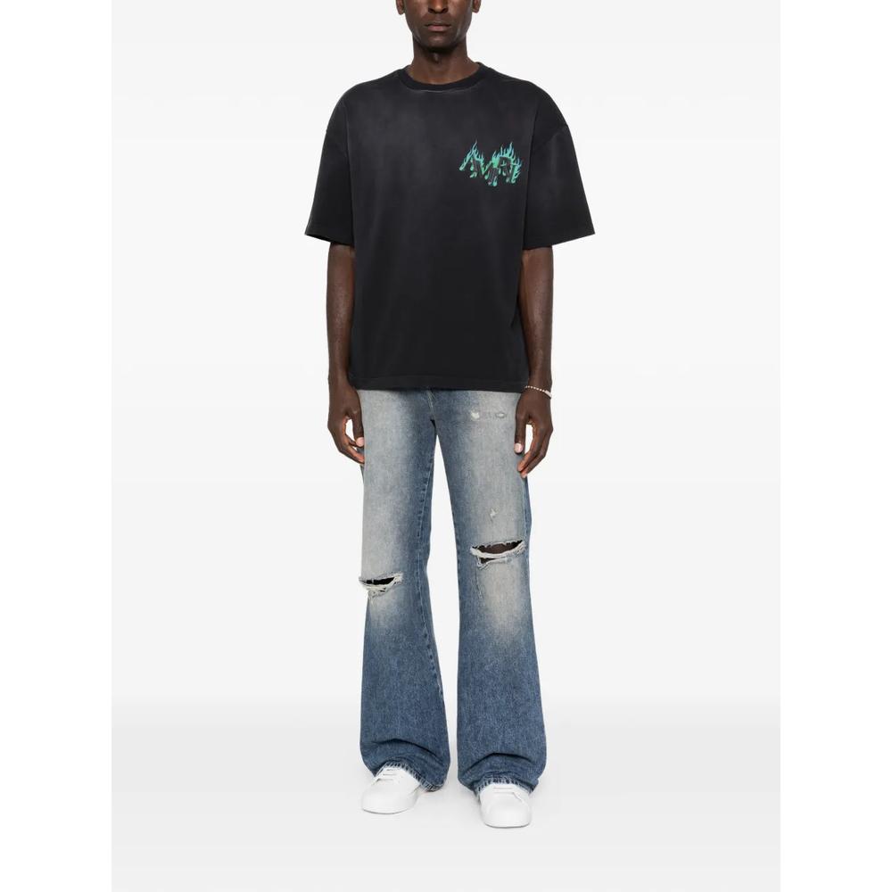 Джинсы bootcut с прорезями 2