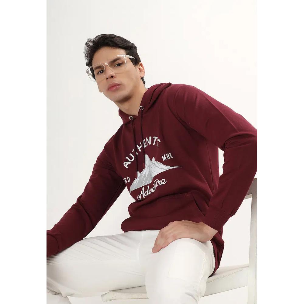 Мужской худи Relaxed Fit из хлопка с аутентичным резиновым принтом, для тренировок, премиум-вид, удобный 5