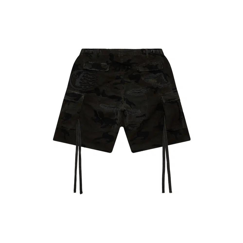 Hellstar Distressed Cargo Shorts 'Черный' 2