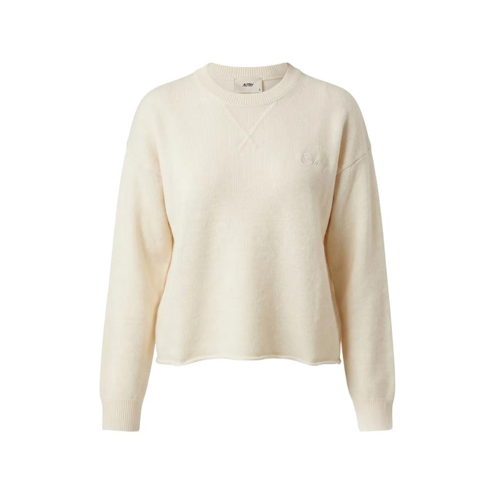 embroidered-logo crew-neck sweatshirt 1