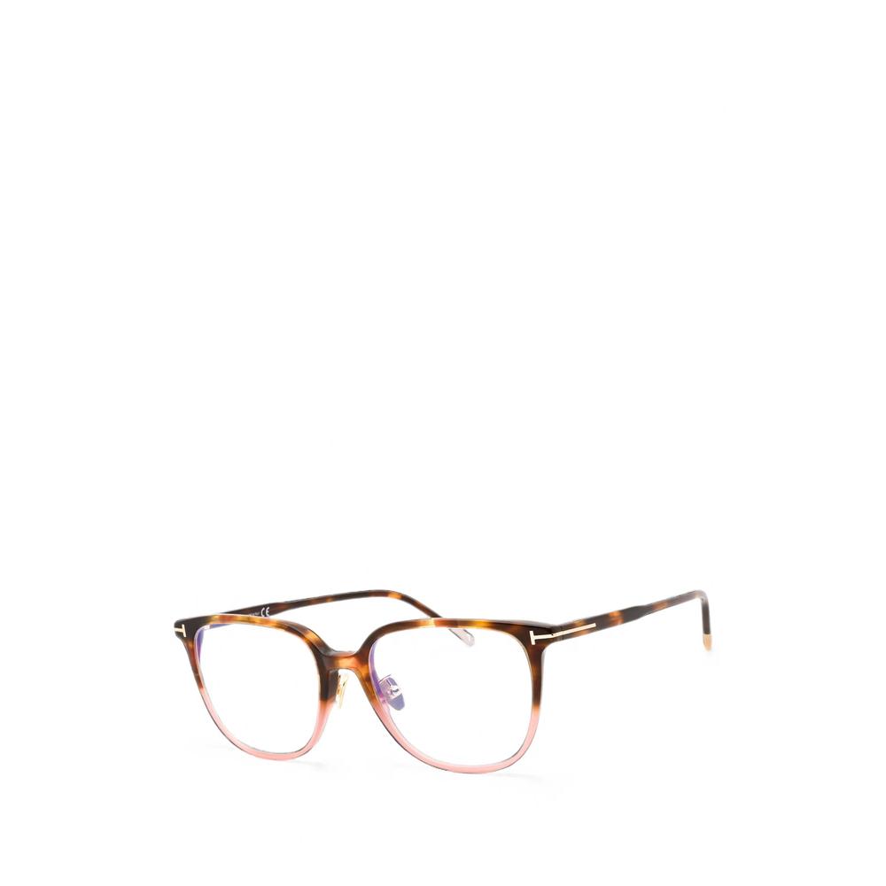 tortoiseshell-effect rectangle-frame glasses 2