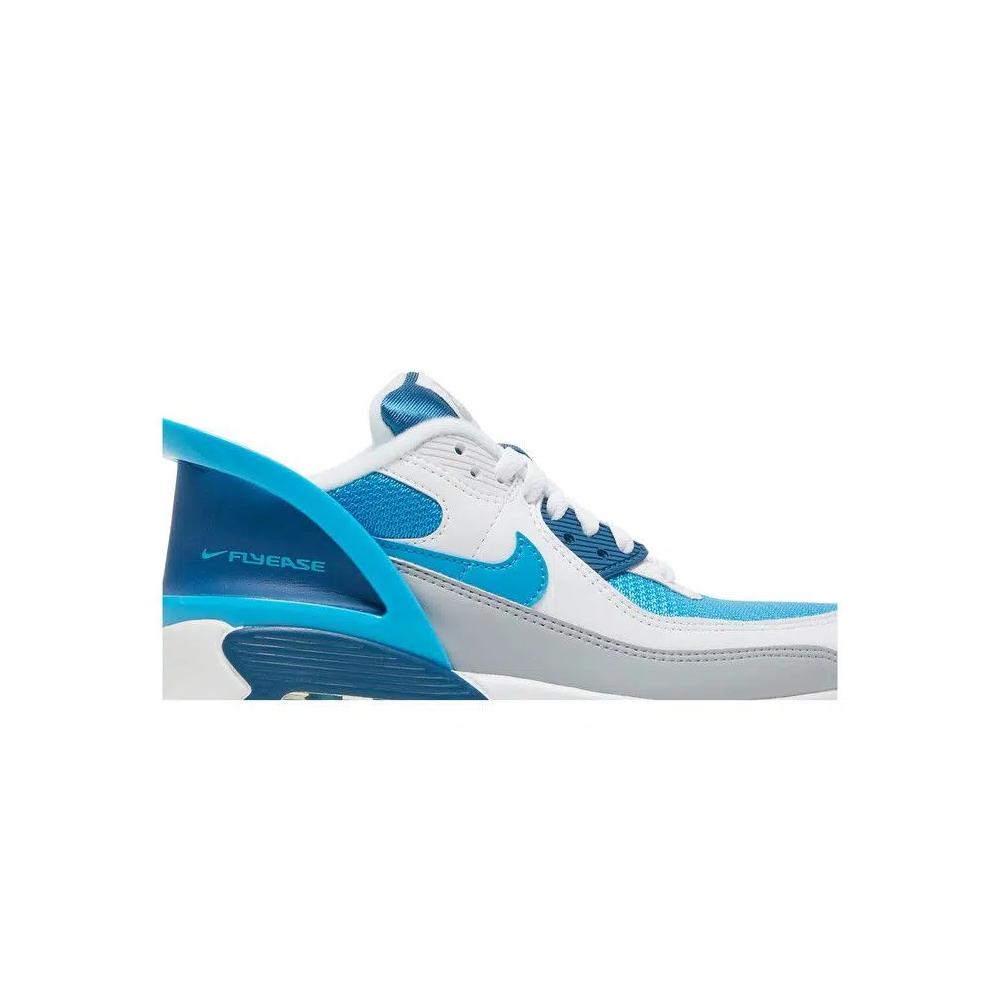 Кроссовки Nike Air Max 90 FlyEase GS 'White Industrial Blue' 2