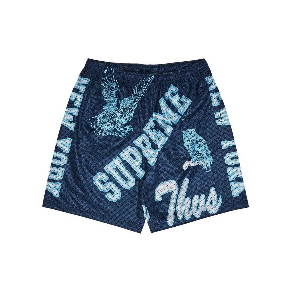 Шорты Supreme Varsity Mesh Short 'Тёмно-синий' 1