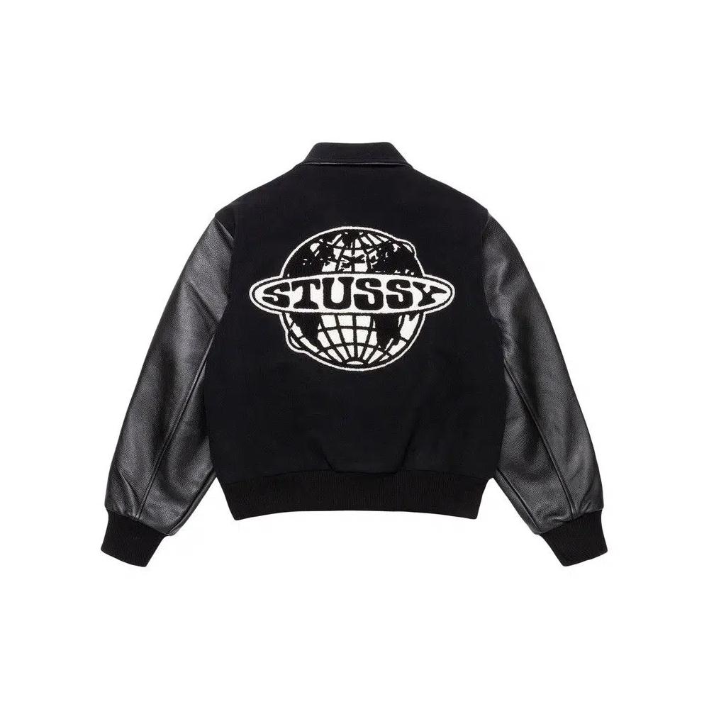 Верхняя одежда Stussy Globe Varsity Jacket 'Black' 2