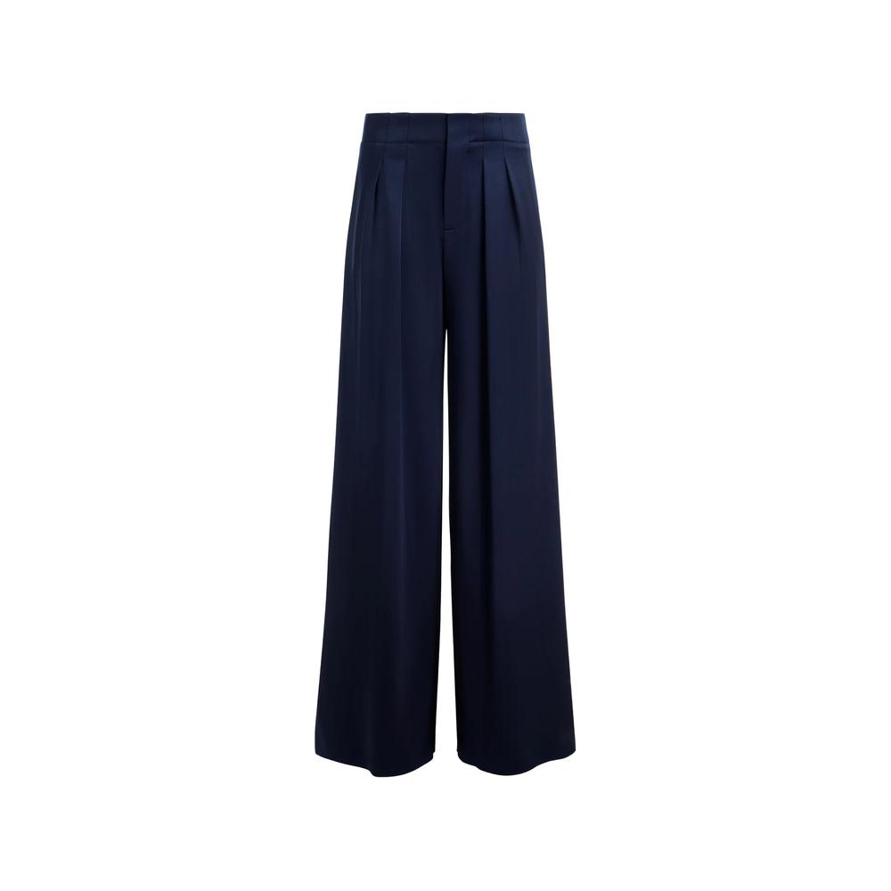 Eloise pleated wide-leg trousers 1