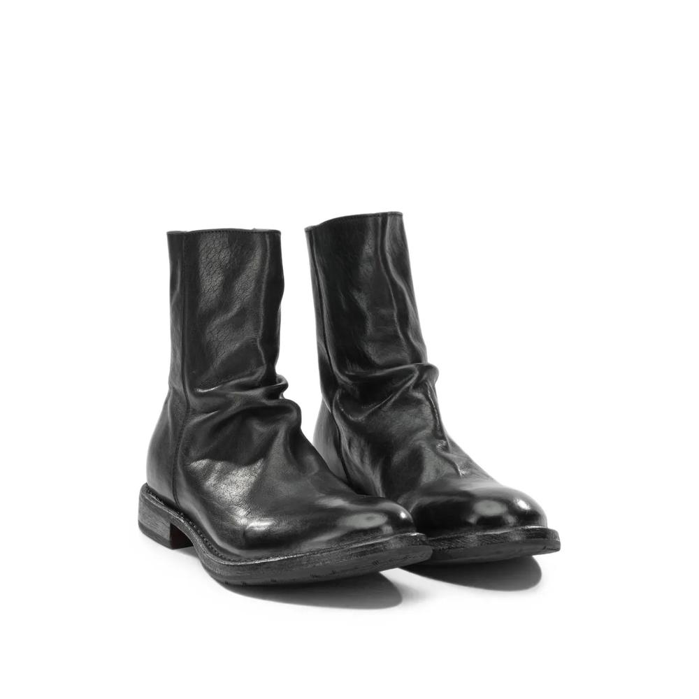 rear-zip leather boots 2