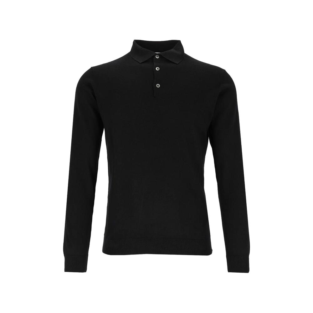 long-sleeve knitted polo shirt 1