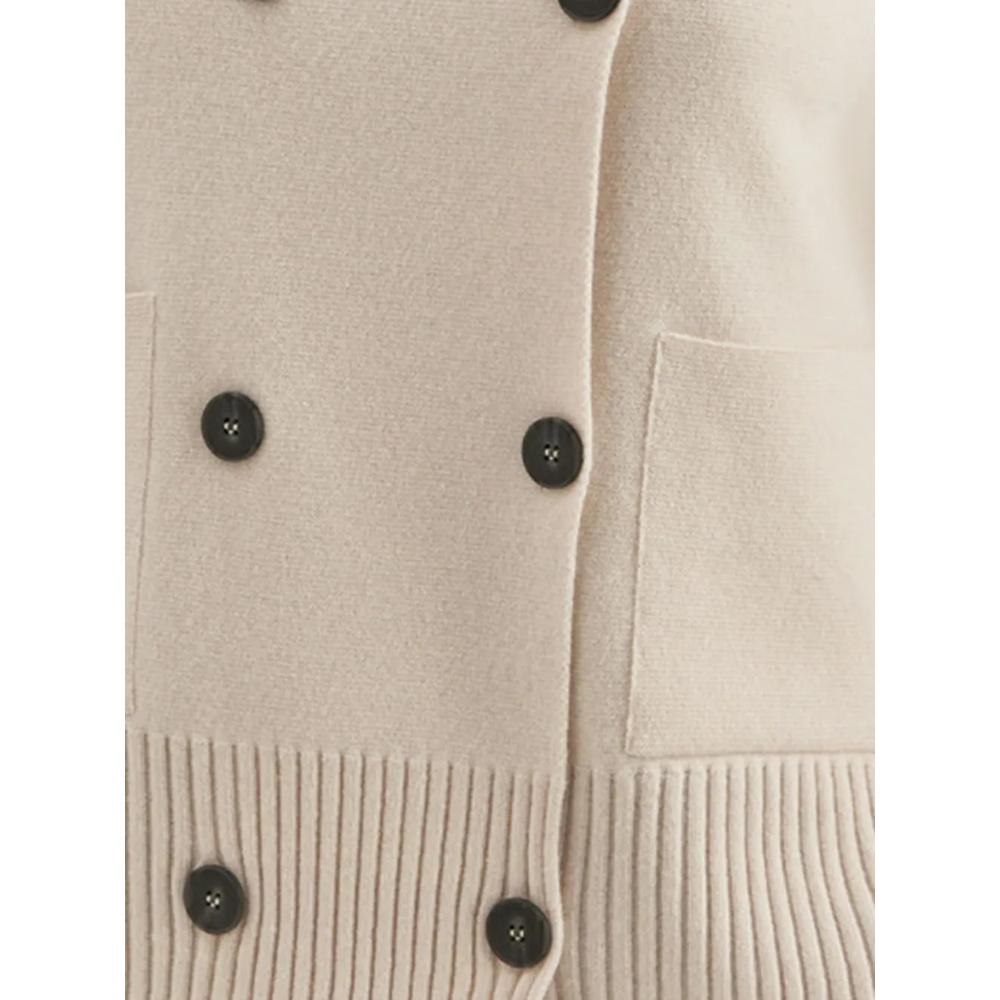 double-breasted knitted cardigan 3