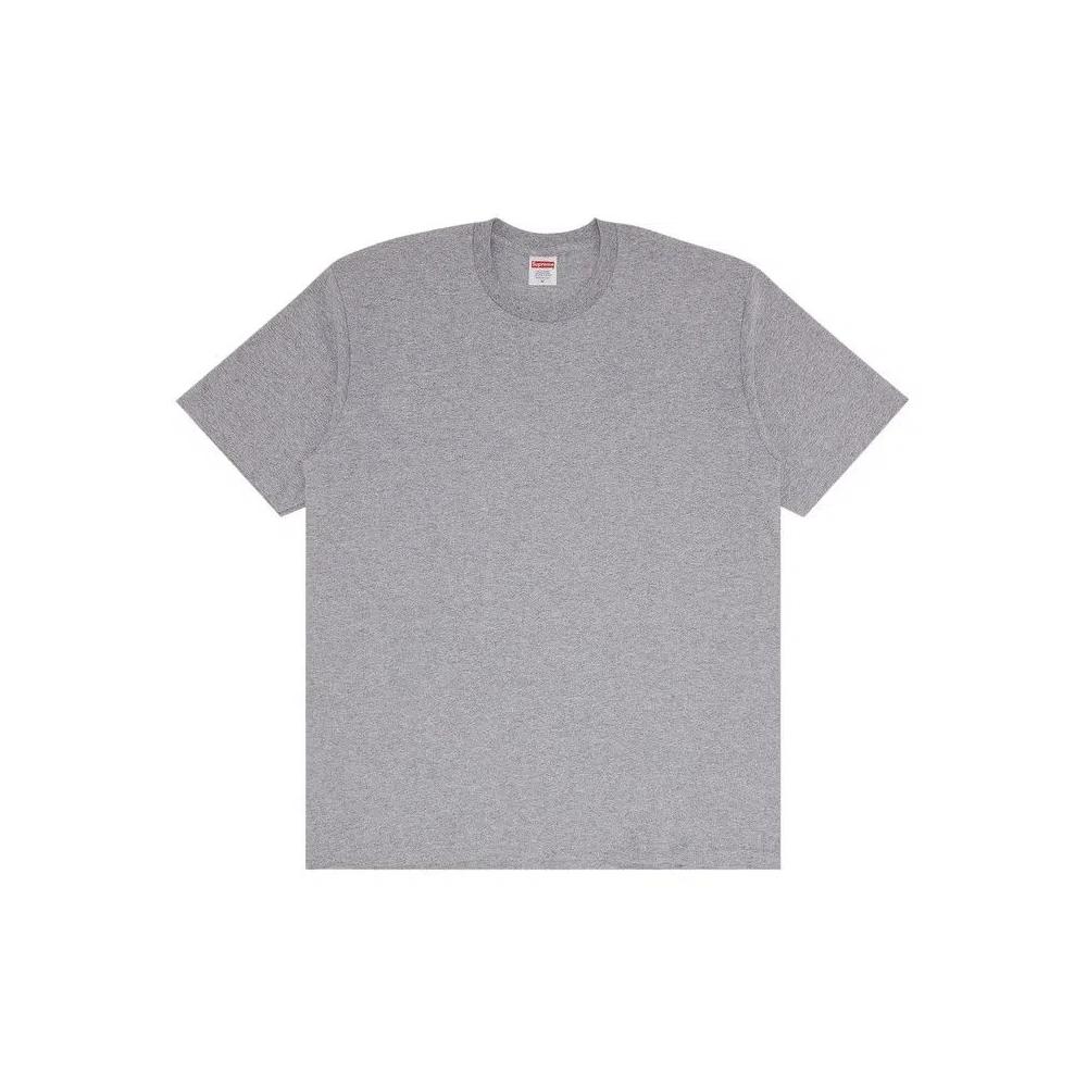 Футболки Supreme Backwards Tee «Heather Grey» 2