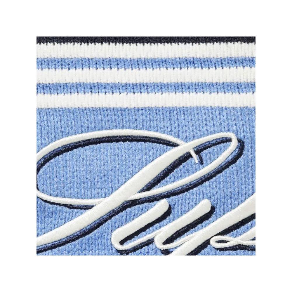 Свитера Supreme Script Stripe Half Zip Sweater 'Navy' 2